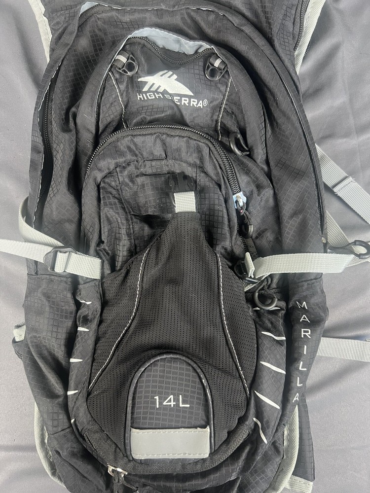 High Sierra Marilla Black 14L Hydration Backpack Hiking Cycling Walk No Bladder