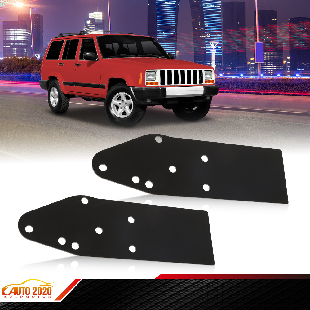 Front Bumper Reinforce Mount Brackets Iron Fit For 1984-01 Jeep Cherokee XJ MJ