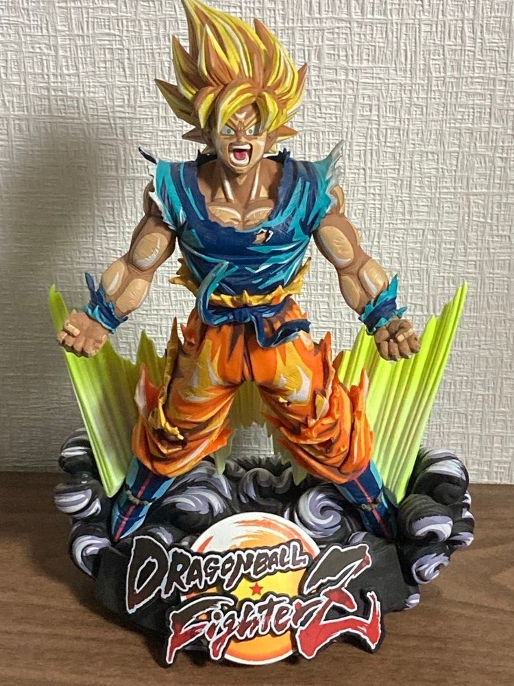 Dragon Ball FighterZ Goku SMSD Figure Manga Dimensions PS4 Game Bandai Rare HTF