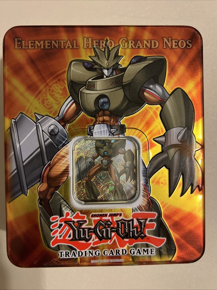 2007 Yu-Gi-Oh GX Elemental Hero Grand Neos Tin-Opened Box UD