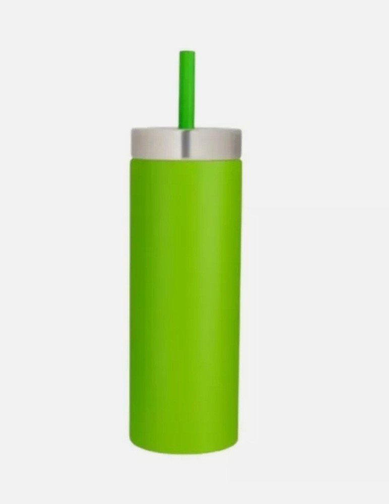Coronado 22 oz. Stainless Steel Tumblers with Straw – Lime--B