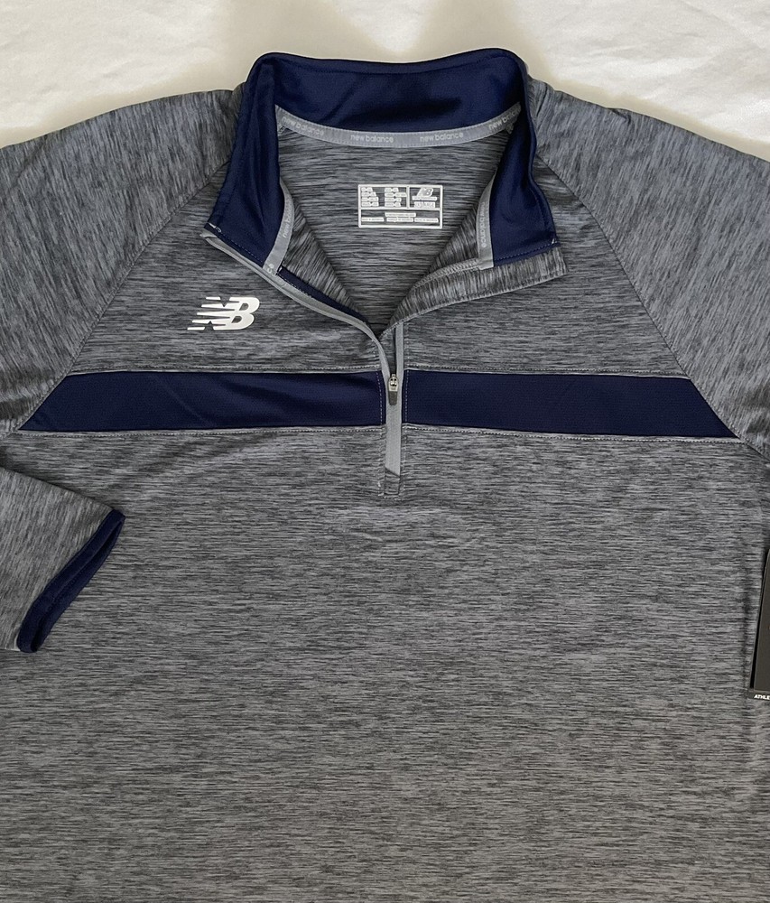 New Balance DryFit Pullover Woman 2XL Blue Long Sleeve 1/4 Zip Pullover Athletic