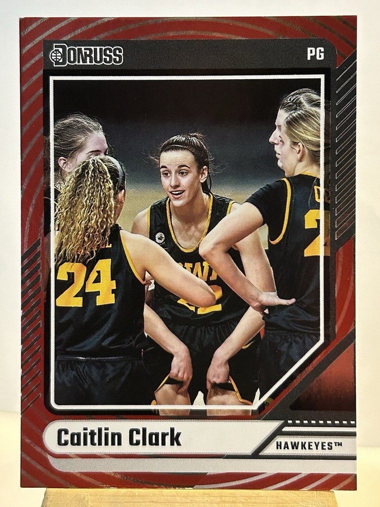 2024 Panini Caitlin Clark Collection Donruss Red Holo #2 Hawkeyes ￼￼￼
