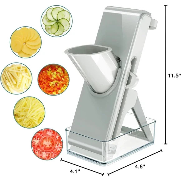 Adjustable Stainless Steel Vegetable Slicer & Chopper Multifunctional Safe Dicer
