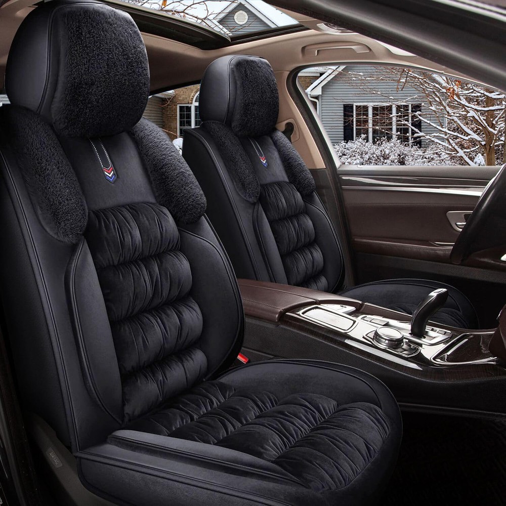 Fit for Jeep Cherokee 2014-2024 Car 5-Seat Covers Plush Winter Seat Cushion Warm