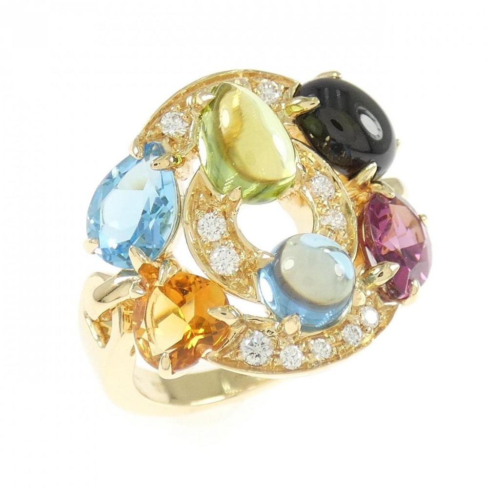 Authentic Bvlgari Astrale Shield Design Ring #260-007-116-8357