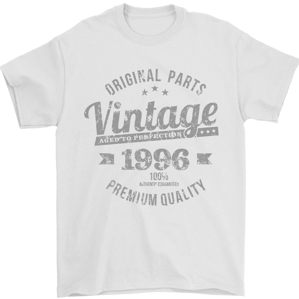 Vintage Year 28th Birthday 1996 Mens T-Shirt 100% Cotton