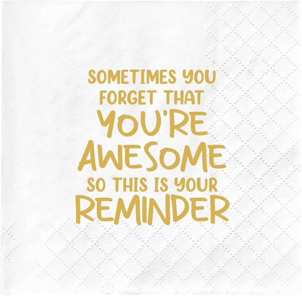 Thank You Gifts Napkins, Inspirational Gifts for Women, Men, Coworker, Birthday