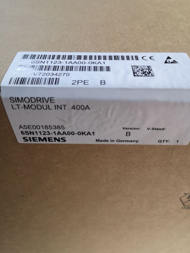 6SN1123-1AA00-0KA1 New SIEMENS SIMODRIVE Power Module 6SN1123-1AA00-0KA1