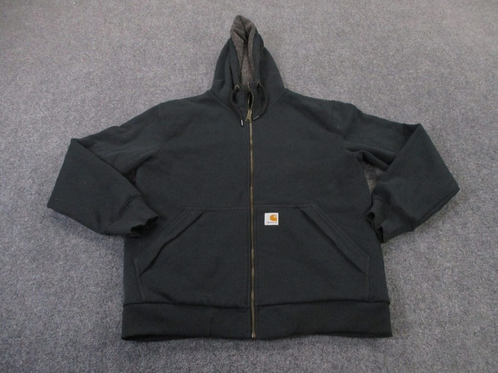 Carhartt Men's M Sherpa Fleece Lined Work Jacket with Rain Defender Heavy Duty Outdoor Wear