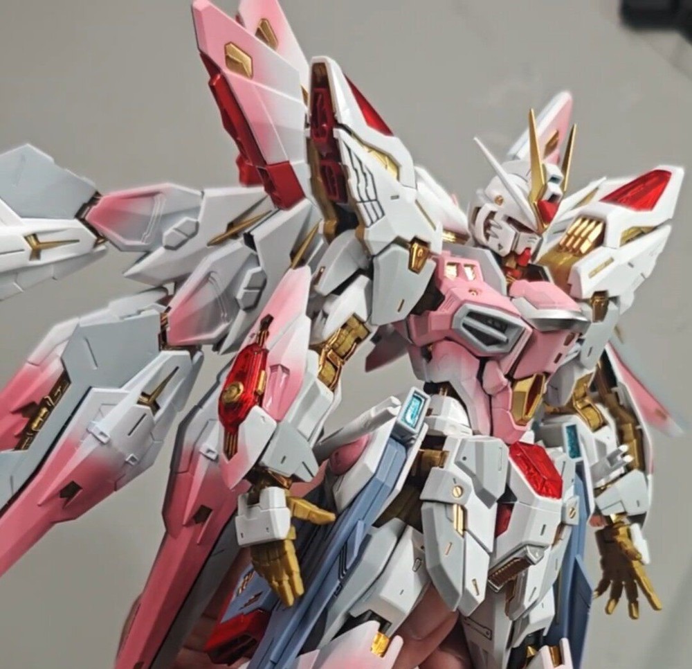 Painted & Built MGEX 1/100 Strike Freedom Gundam Sakura Pink Professionally