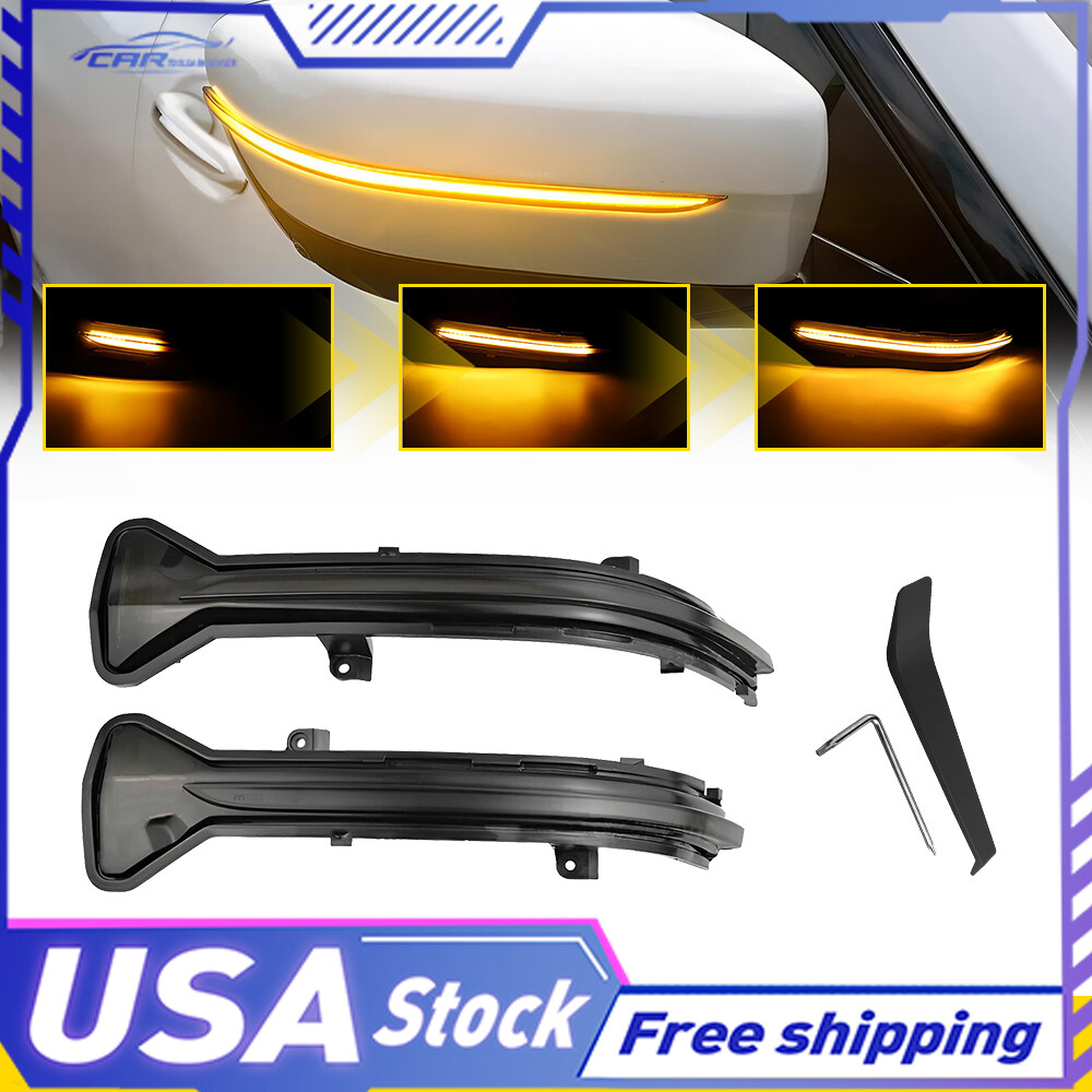 Dynamic Amber Mirror LED Lamp Turn Signal Light For BMW 3 4 5 Series 51167414649