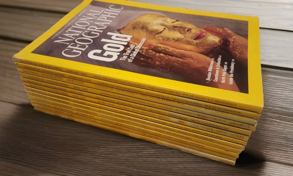 2009 NATIONAL GEOGRAPHIC MAGAZINES FULL YEAR BONUS POSTERS MAPS INCLUDED