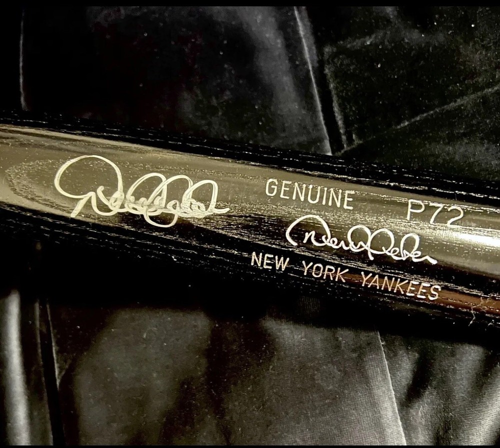 Derek Jeter Autographed Game Used Bat Steiner & MLB holos