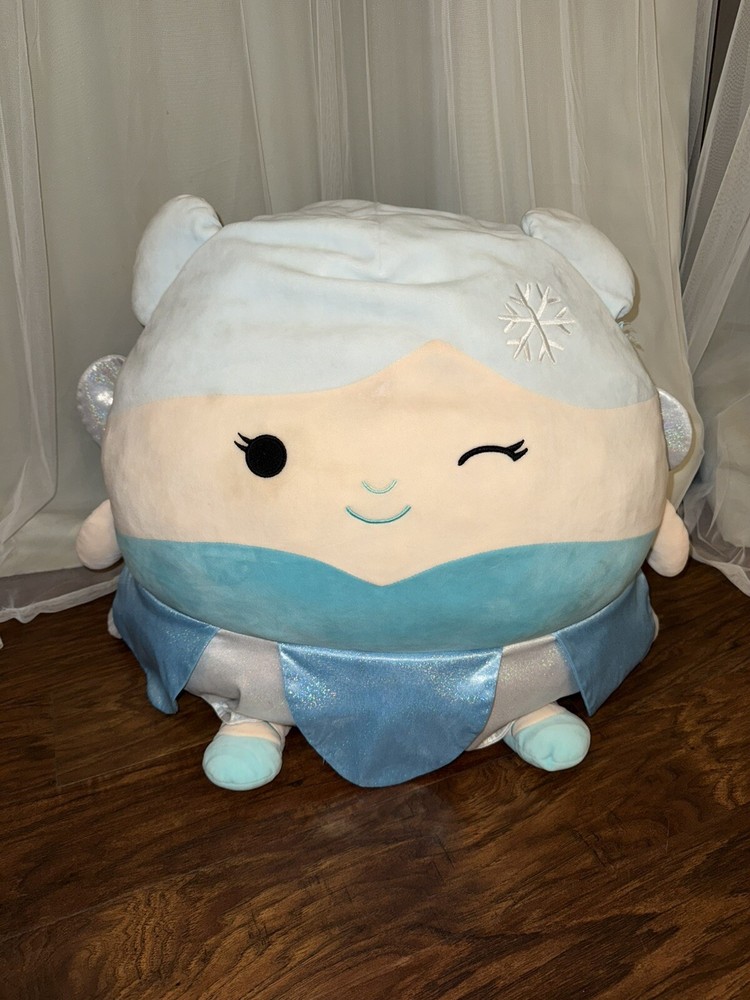 RARE 20 Inch Blue Fiona Winter Ice Fairy Squishmallow Holiday Edition