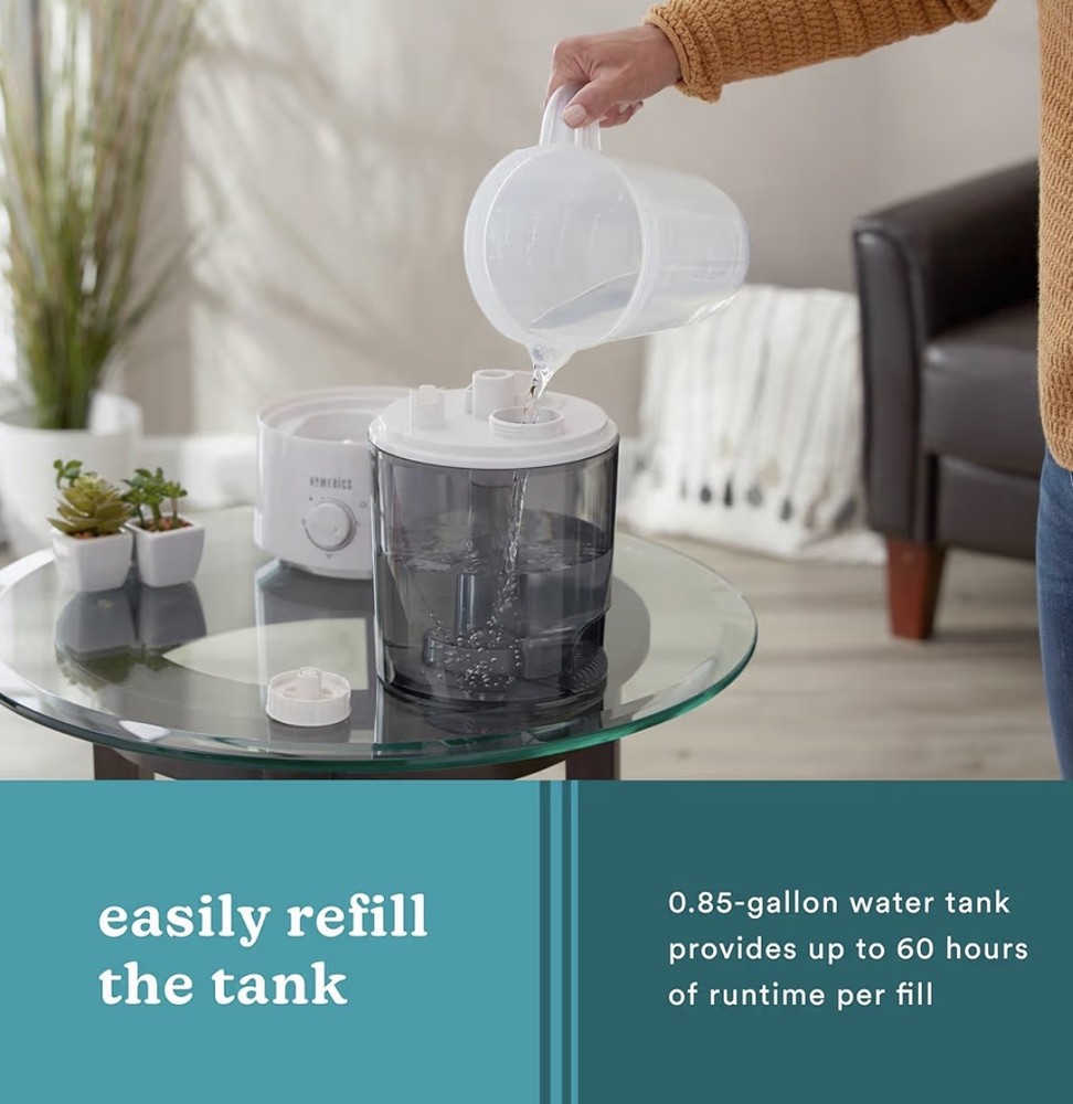 HOMEDICS ADJUSTABLE MIST ULTRASONIC HUMIDIFIER *DISTRESSED PKG