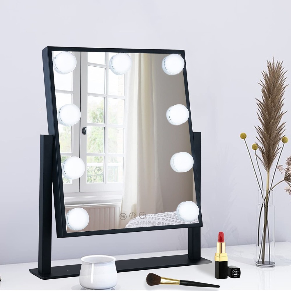 LED Hollywood Vanity Mirror with Touch Control and Adjustable Lighting