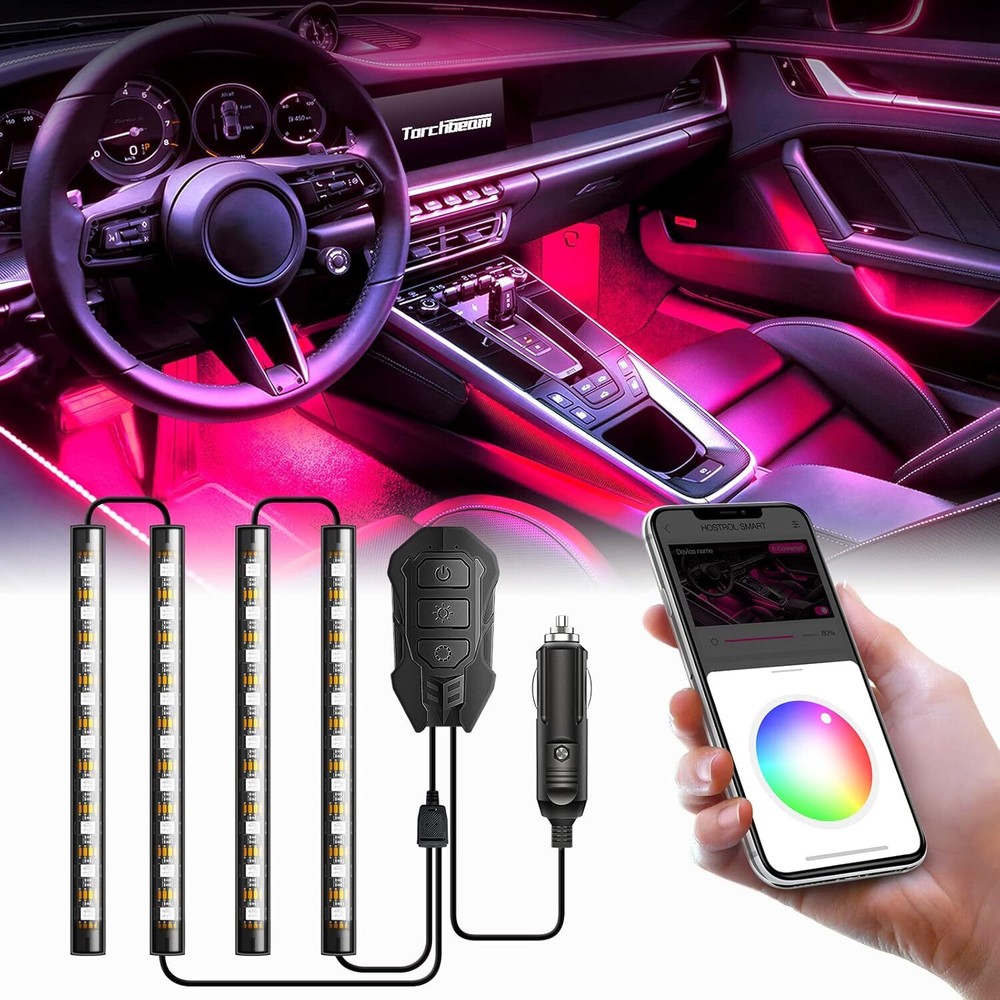 LED Light for Car Strip Light Accent Lights with App Control for Truck SUV New