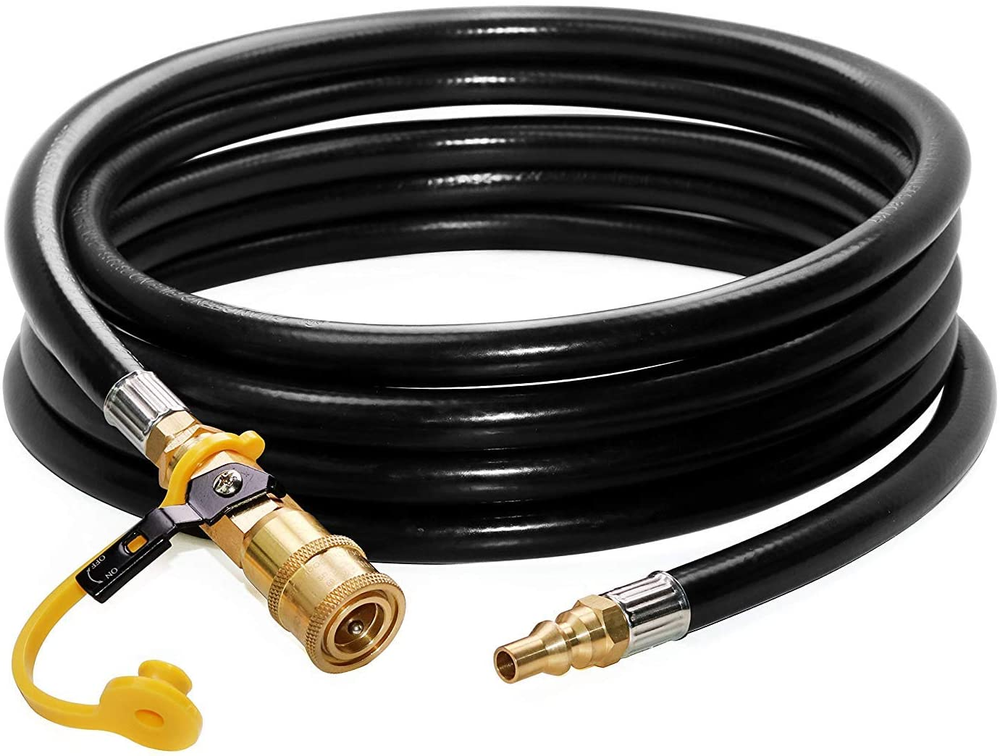12 Feet Low Pressure Propane Quick-Connect Hose, RV Quick Connect Propane Hose,