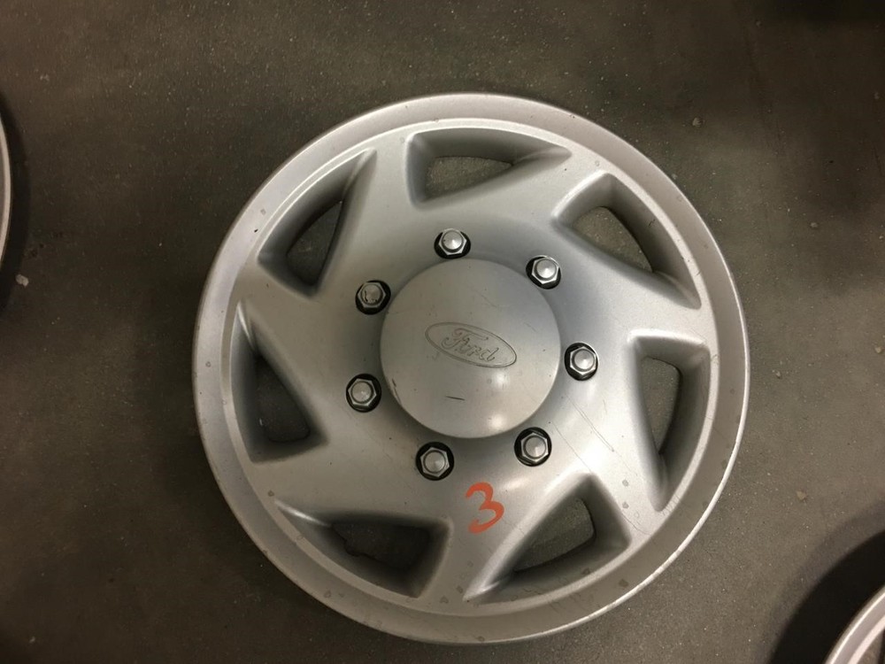 Black 7-Spoke Wheel Cover HubCap for 98-19 Ford E350 Van SRW 2418840