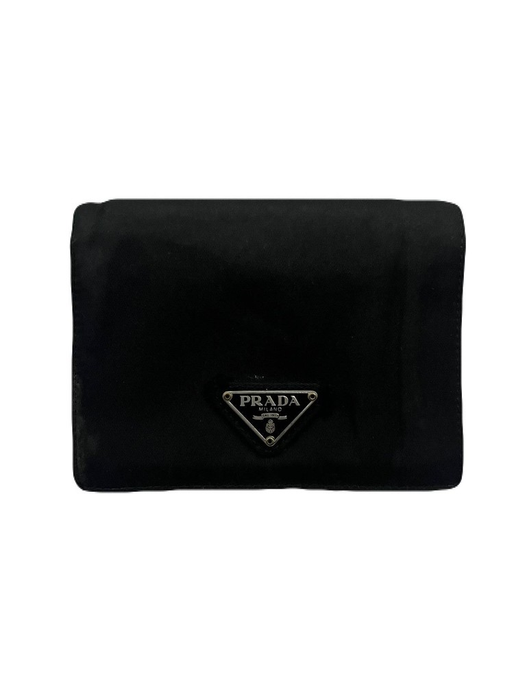 Prada Black Nylon Wallet Pre-Owned T1627-8