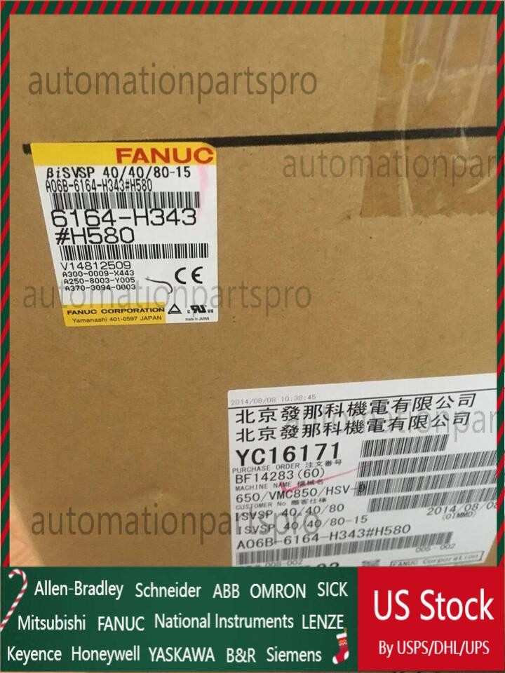 1PC Fanuc A06B-6164-H343#H580 Servo Driver New One Fast Shipping US Free TAX