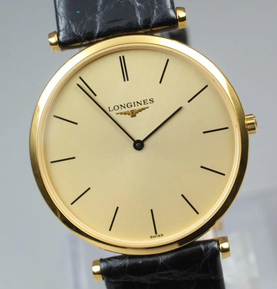 Longines La Grande L4 709 2 Gold Dial Mens Watch N Mint with Box