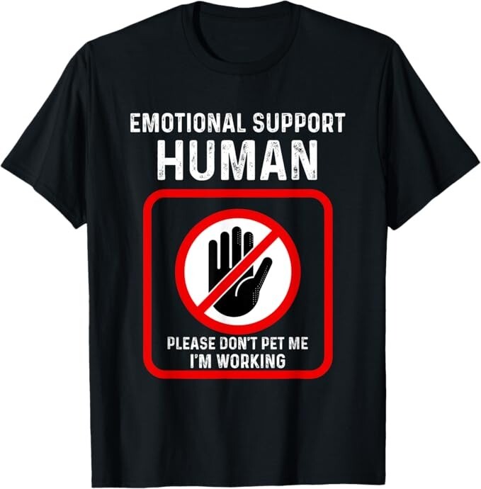 Emotional Support-Human Halloween Costume Do Not Pet Me T-Shirt
