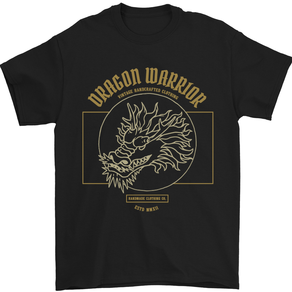 Dragon Warrior Samurai Japan Japanese Mens T-Shirt 100% Cotton