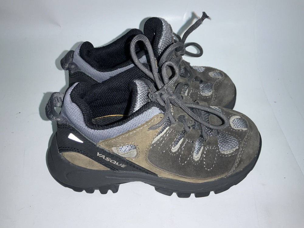 Vasque Youth Gray Suede Leather Hiking Shoes Size 10M