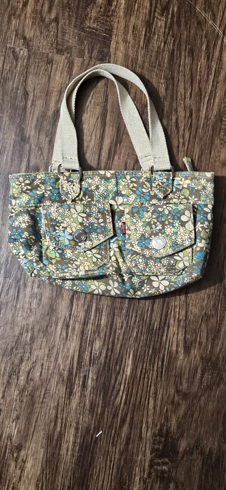 Y2K Levi’s Floral Fabric Floral Cargo Pockets Mini Shoulder Bag
