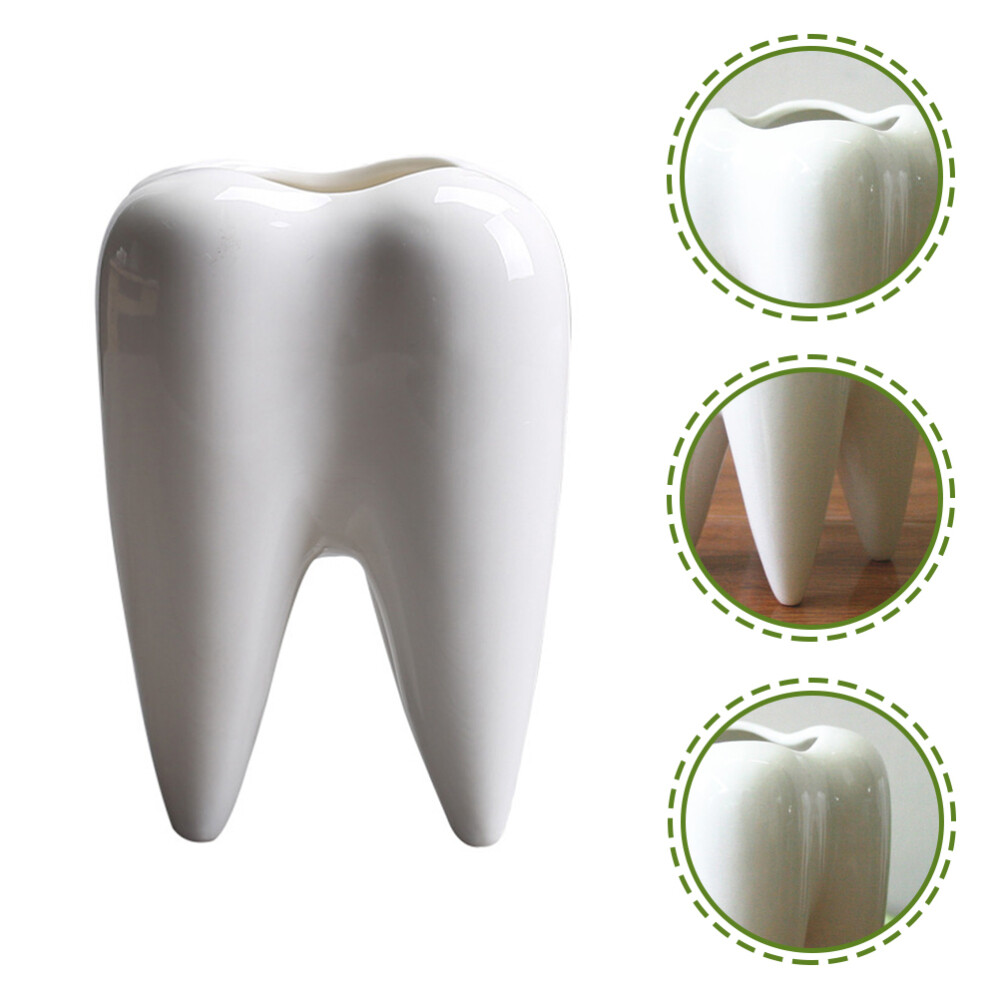 Tooth Shaped Flower Pots Aesthetic Succulent Planter Tooth-shaped Vase