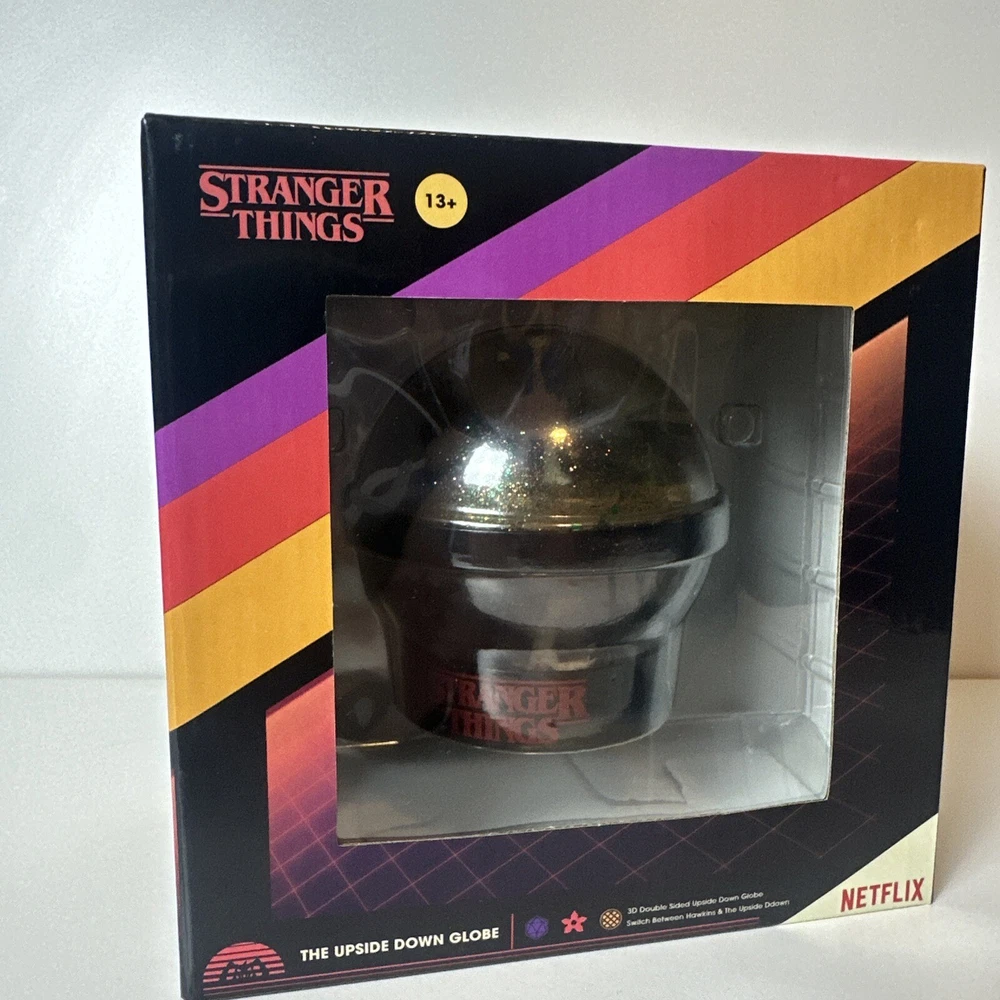 Netflix Stranger Things Double Sided Upside Down Snow Globe Eleven & Demogorgon-image