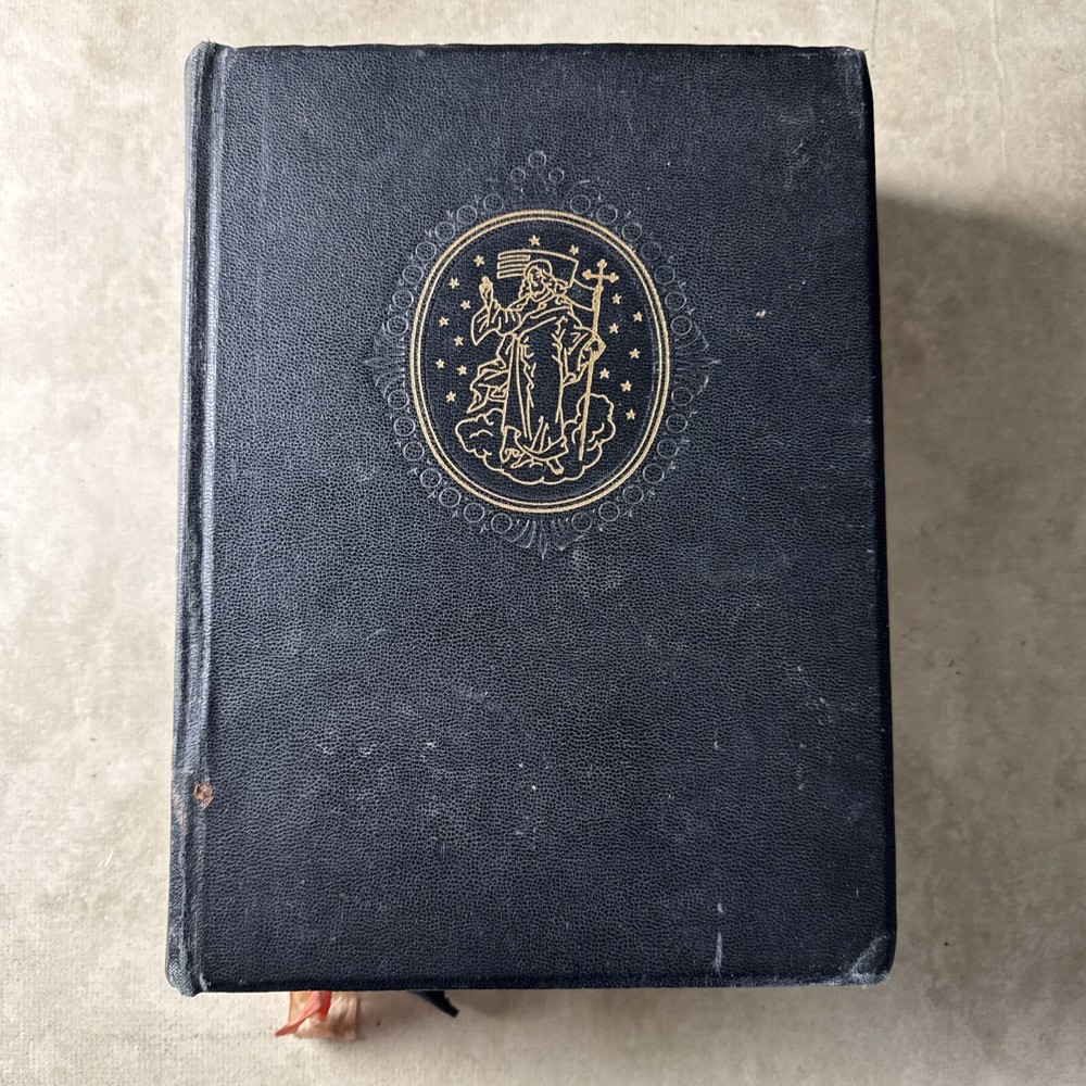 VTG Leather Holy Bible REMBRANDT Edition Authorized King James Version 1950’s