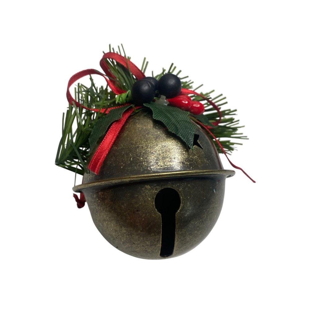 Handcrafted 3.5 Inch Potpourri Press Christmas Bell Ornament Decor