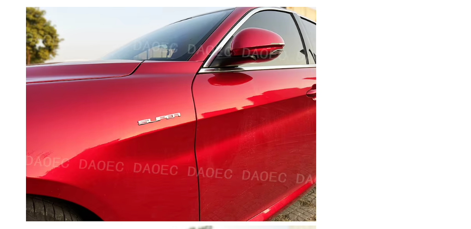 1PCS SUPER Car Body Decoration Sticker for Alfa Romeo Giulia Stelvio SILVER