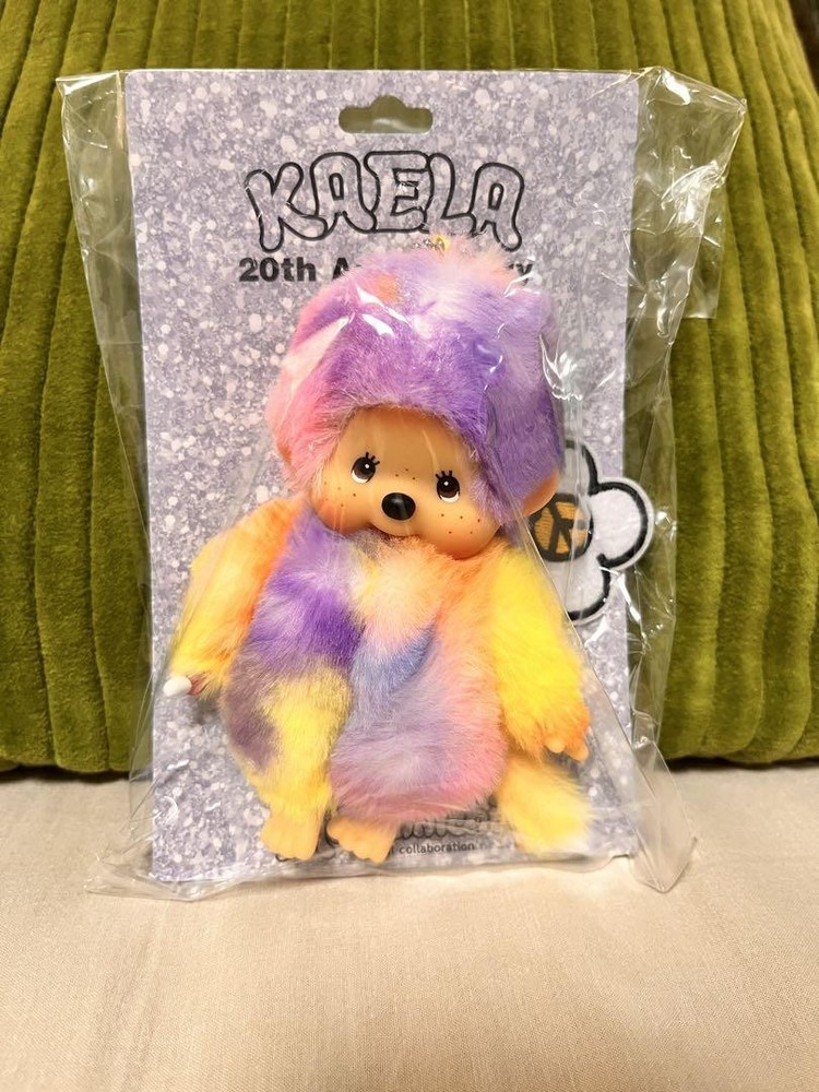 Kimura Kaela Monchichi 3rd Edition Pastel Rainbow Keychain Kaelician