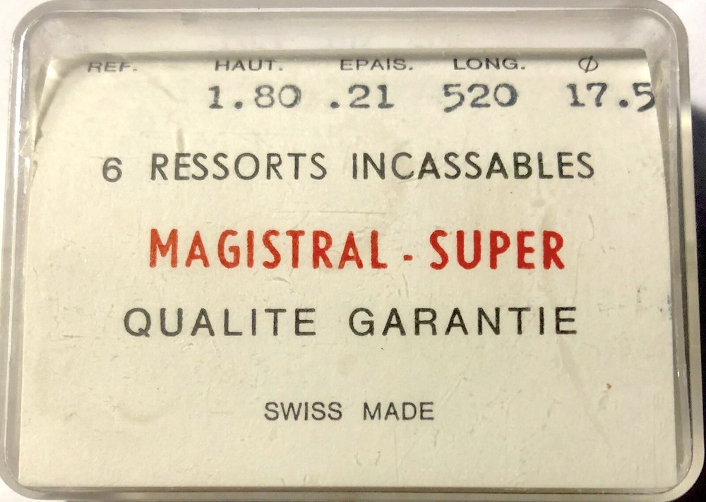 1X Mainspring 1.80x0.21 Ø17.5 Watch Spring 520/180 LL52