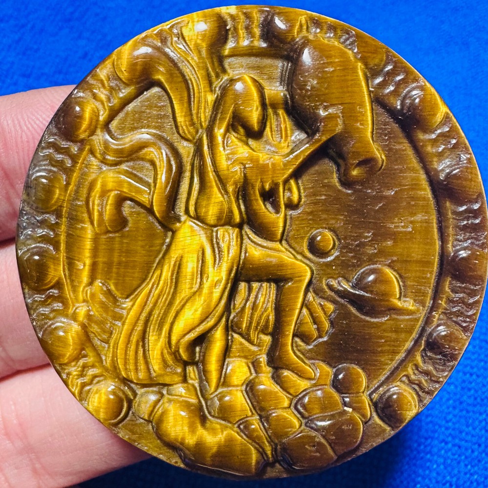 Natural Tiger Eye Carved Quartz Skull Crystal for Reiki Healing 1PC