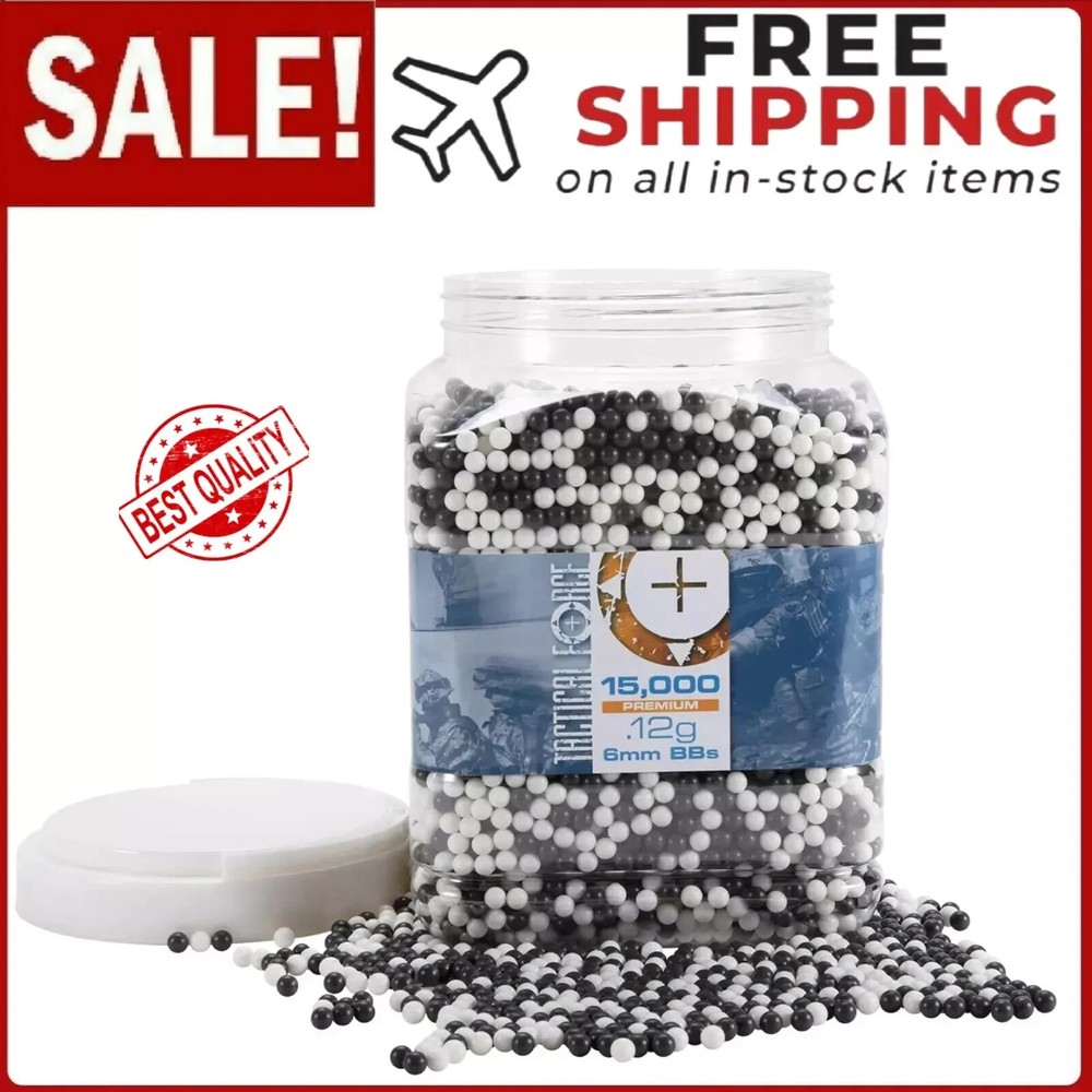 Tactical Force Premium 6mm Airsoft BBS Ammo 15000 Count