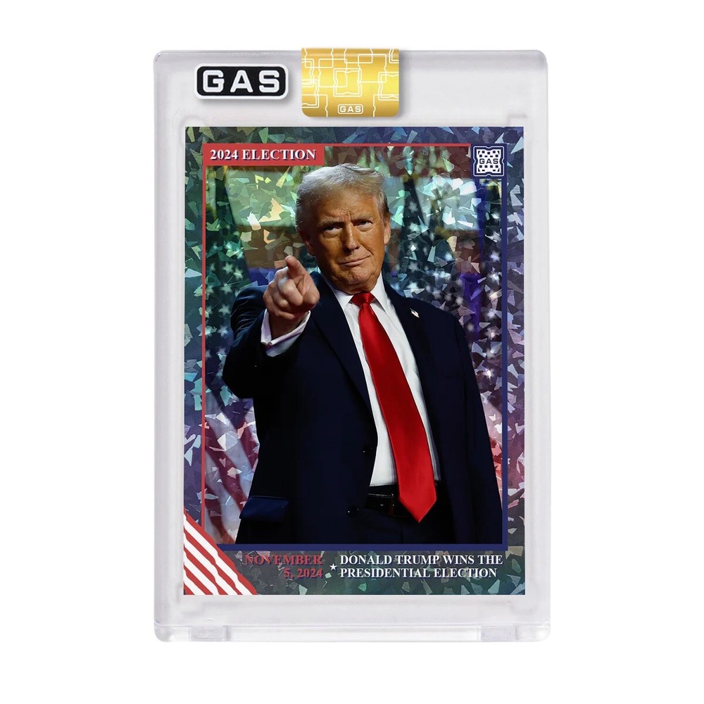 2024 GAS Donald Trump Wins Presidential Election Cracked Foil Card /200 PRESALE