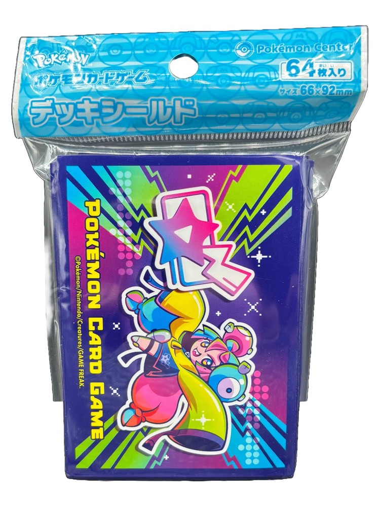 Iono Zone Logo Card Sleeves 64ct Pokémon Center Japan US SELLER
