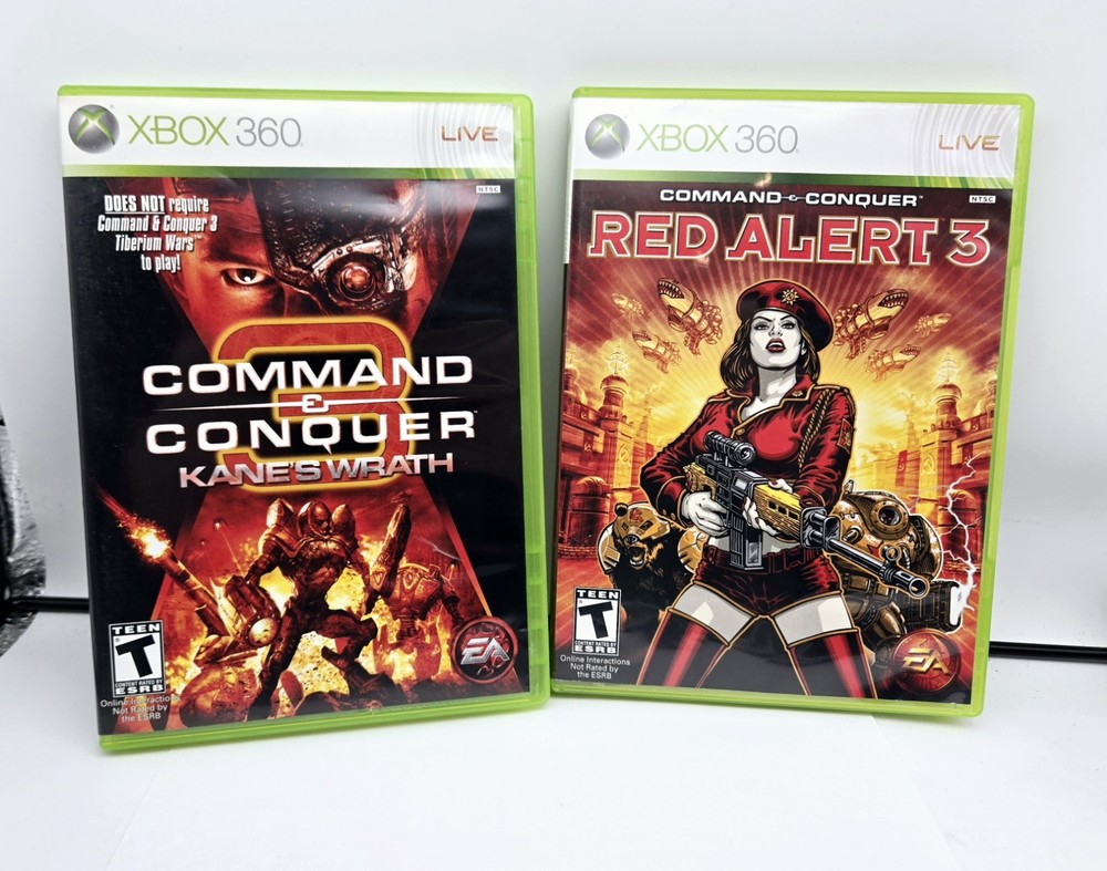 Command Conquer 3 Red Alert 3 Kanes Wrath Xbox 360 Game Bundle 2