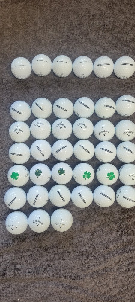 33 Callaway Supersoft Used Golf Balls AAAA Near Mint 39 Balls