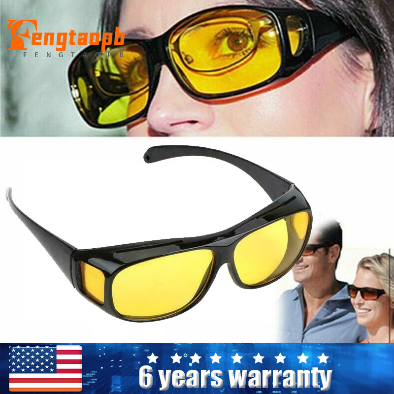 Night Vision Driving Glasses UV400 Protection Anti-Glare Sunglasses Eyewear NEW