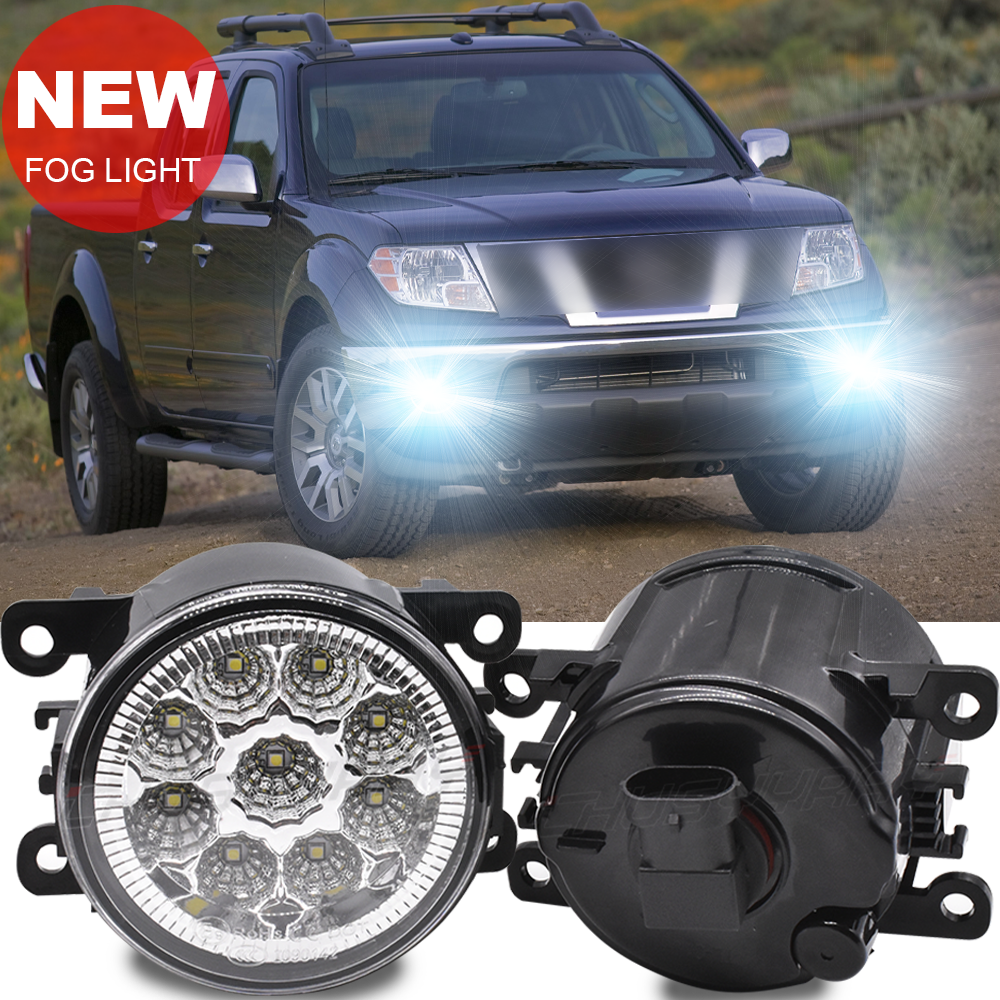 WHITE LED Front Bumper Fog Light Driving Lamp For Nissan Frontier 2005-2019