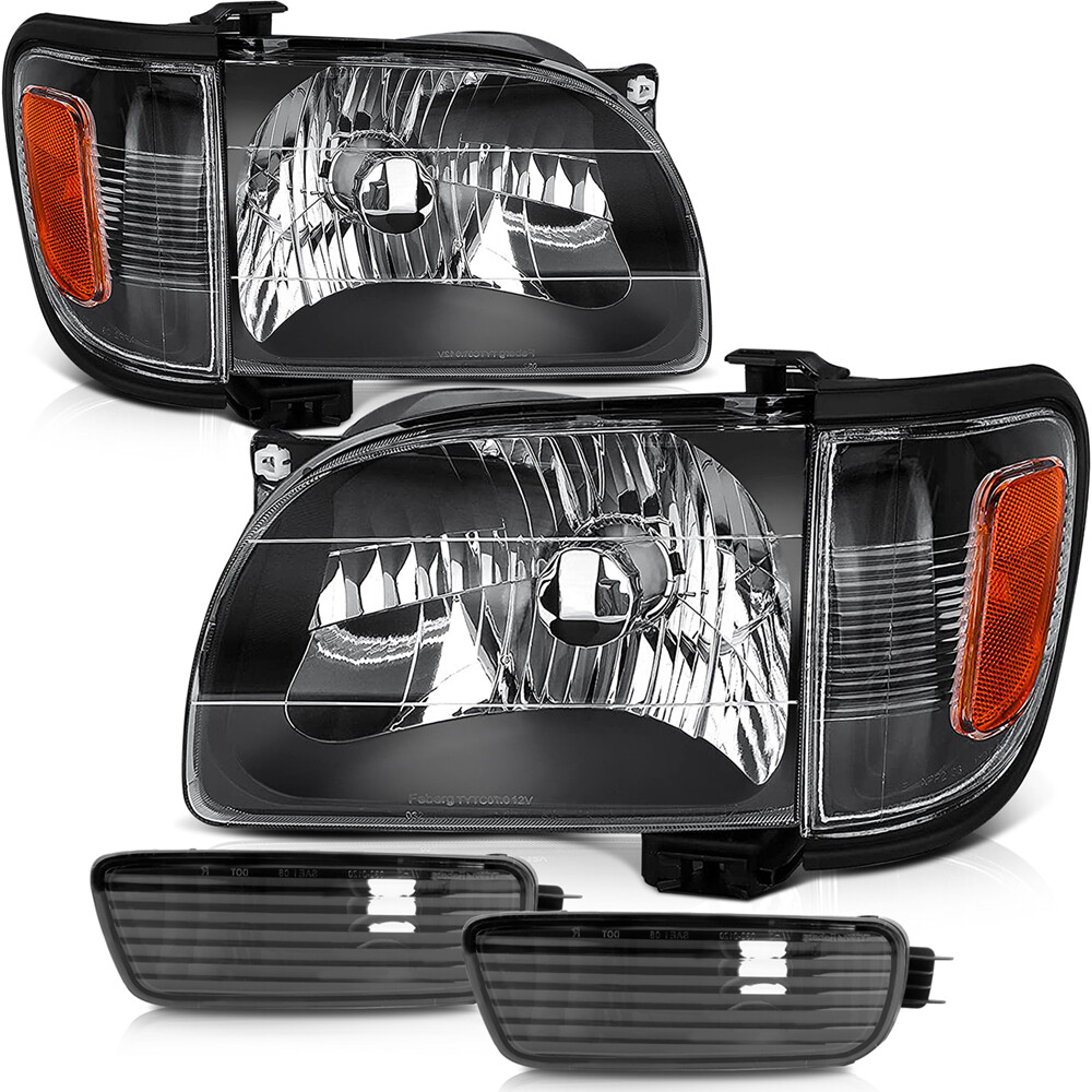 For Toyota Tacoma 2001-2004 Headlights Bumper Headlamps Assembly Left Right Pair