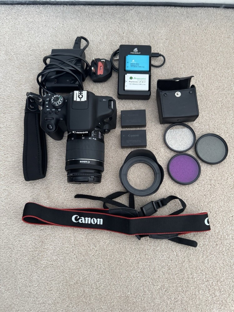 Canon EOS EOS 750D 24.2MP Digital SLR Camera - Black (Kit with 18-55mm Lens)