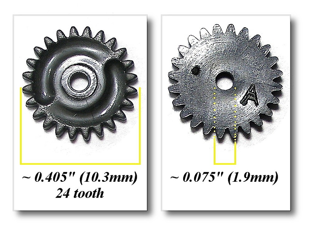 1pc Aurora AFX MT SLOT CAR 24T Magnasonic IDLER Gear 1061