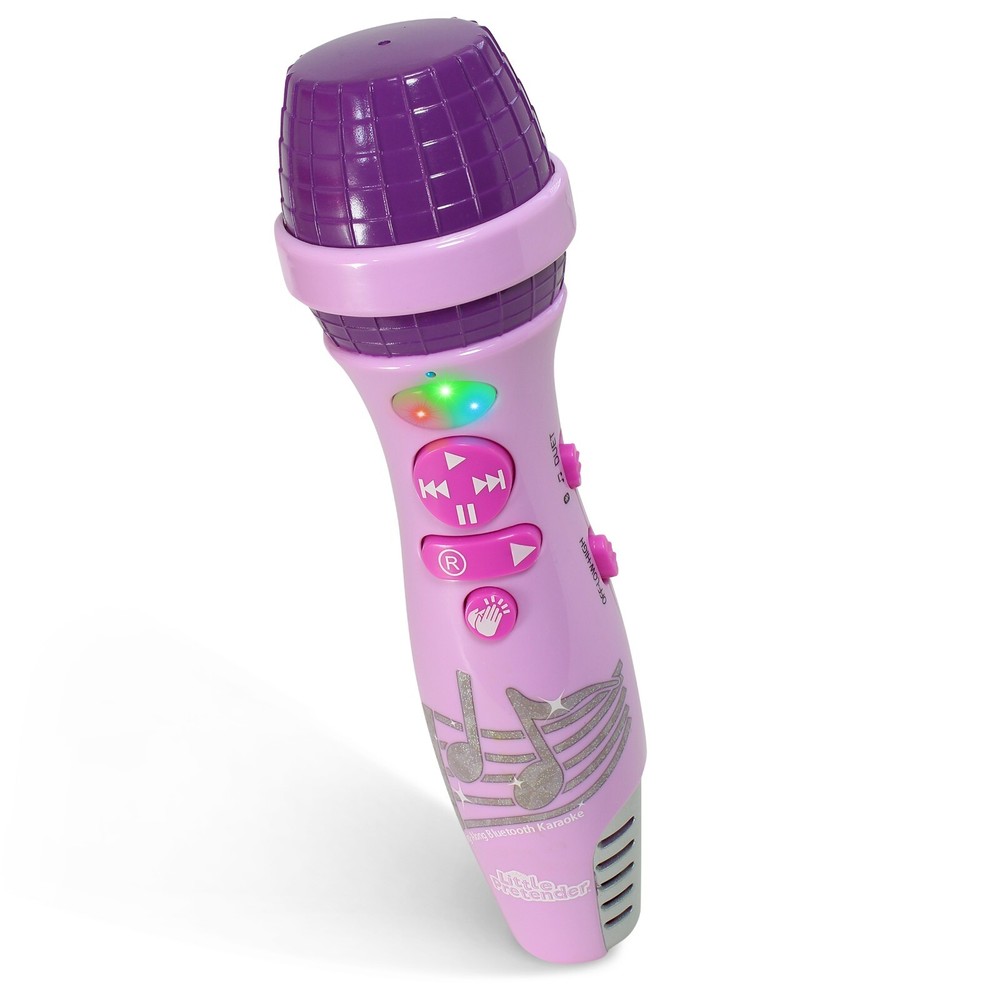 Microphone Bluetooth For Kids with Voice Changer Pink Ages 3